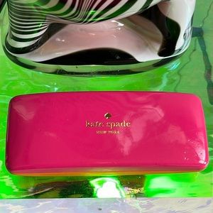 Kate Spade Sunglasses Glasses Hard Case Pink Orange